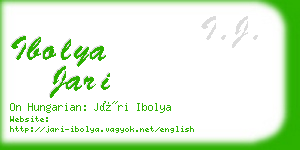 ibolya jari business card